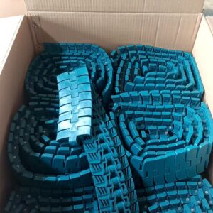 Food and beverage assembly line rubber and plastic product samples